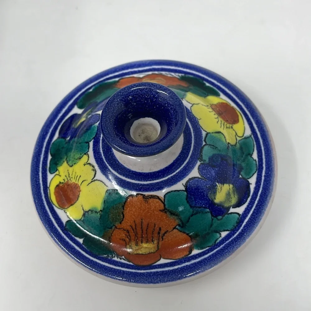 Juan F. Guerrero Delores HGO GTO Mexican Flower Pottery Handpainted Teapot